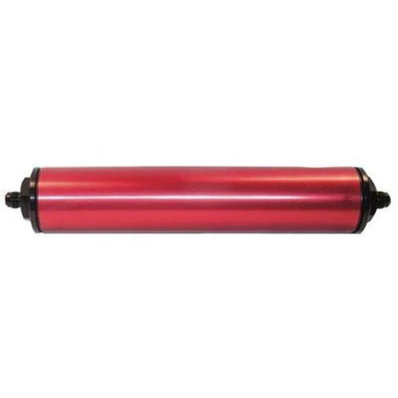 Engine Works 41752-RED Fuel Filter Inline Mount Billet Aluminum Red Anodized 120