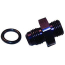 Engine Works 41846 Fitting Adapter AN to Straight Cut Straight Aluminum Black