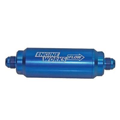 Engine Works 42880 Fuel Filter Inline Mount Billet Aluminum Black Anodized 10