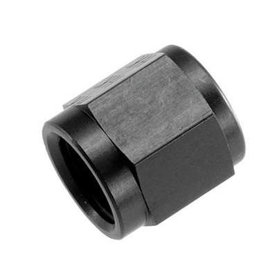 Engine Works 500400 Fitting AN Tube Nut -4 AN Aluminum Black Anodized Set of