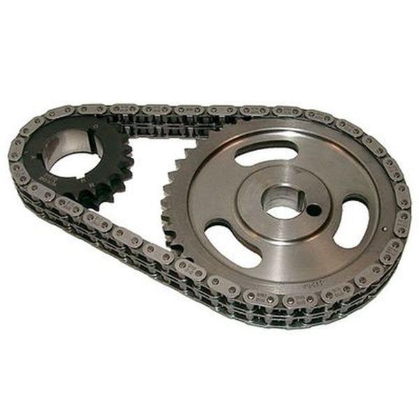 Engine Works 50800 Seamless Double Roller Timing Set, SB Ford w/ 1pc Fuel Pump Eccentric