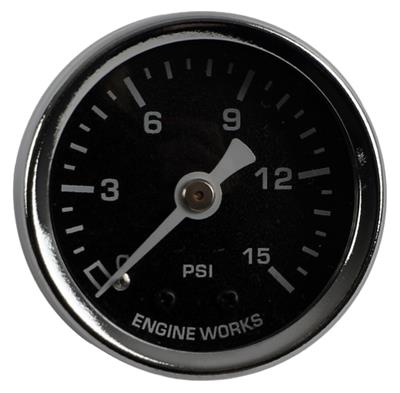 Engine Works 52002 Gauges Fuel Pressure Dry Analog Mechanical 1.50 in. Diameter