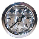 Engine Works 52005 Gauges Fuel Pressure Liquid Filled Analog Mechanical 1.50 in.