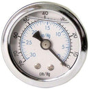 Engine Works 52010 Gauges Vacuum Liquid Filled Analog Mechanical 1.50 in.