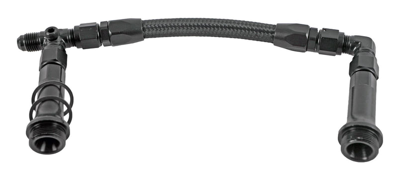 Engine Works 52139 Dual Feed Carburetor Fuel Line, Black - Holley 4150