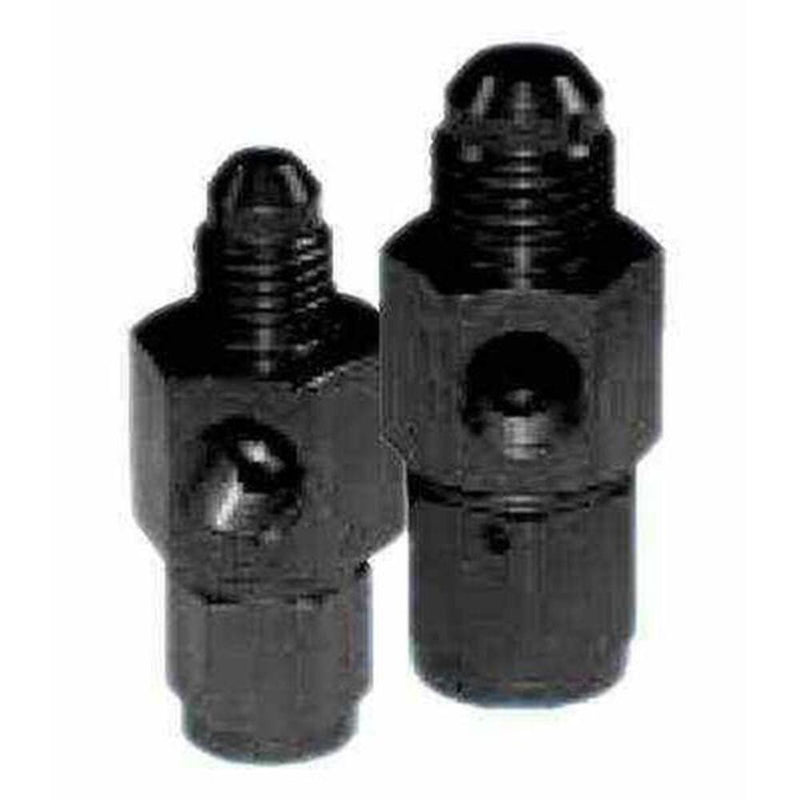 Engine Works 53004 Fitting Pressure Gauge Adapter Straight Aluminum Black -4 AN
