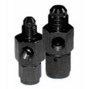 Engine Works 53004 Fitting Pressure Gauge Adapter Straight Aluminum Black -4 AN