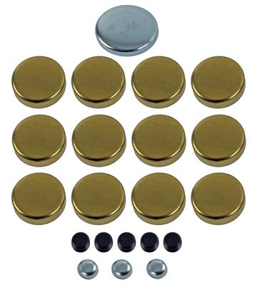 Engine Works 60400 Brass Freeze Plug Kit, Fits Chevy Small Block 400