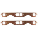 Engine Works 105427 Copper Exhaust Gaskets SB Chevy 1.450 X 1.440 Square Port