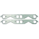 Engine Works 113350 Small Block Chevy Exhaust Gasket Set, Graphite - 1.355" x 1.485"