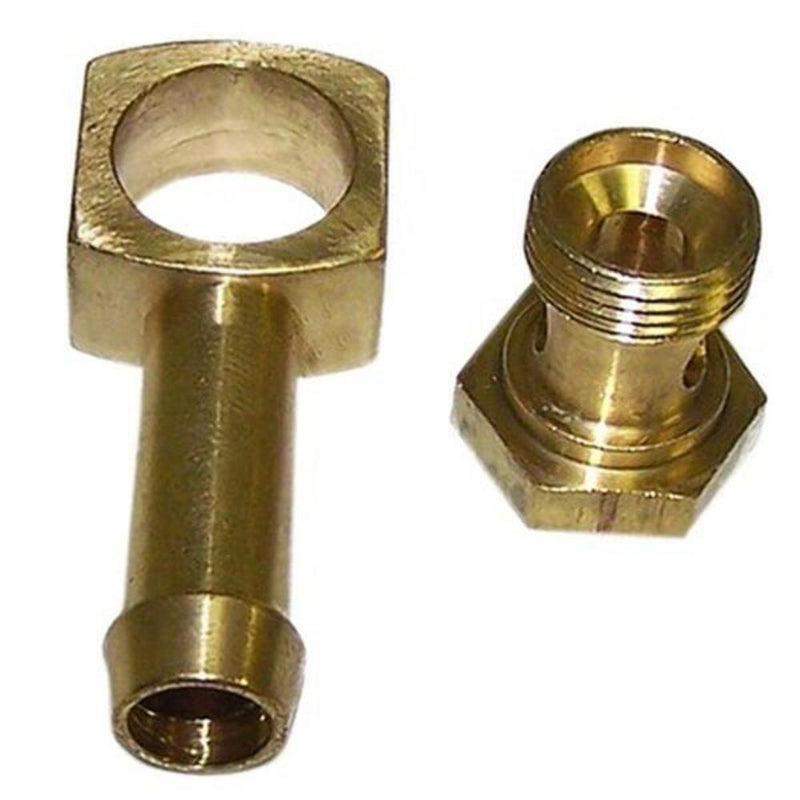 Engine Works 11625 Fitting Carburetor Inlet Banjo 3/8 in. Hose Barb to 9/16-24