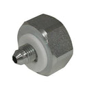 Engine Works 12420 Nitrous Bottle Nut Steel Natural 1 in. Female to -4 AN Male