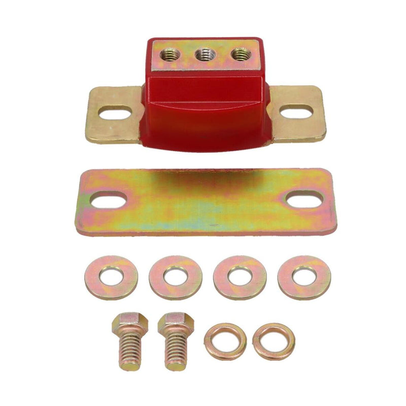 Engine Works 12608 GM Polyurethane Transmission Mount Red/Zinc