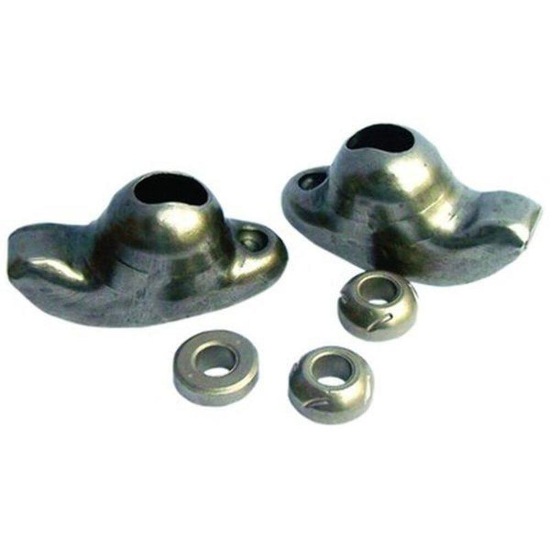 Engine Works 13050 Rocker Arms Stamped Steel Stud Mounting Style 1.5 Ratio Black