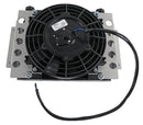 Engine Works 13750 Plate & Fin Remote Oil Cooler W/Fan 06AN & 08AN Fittings