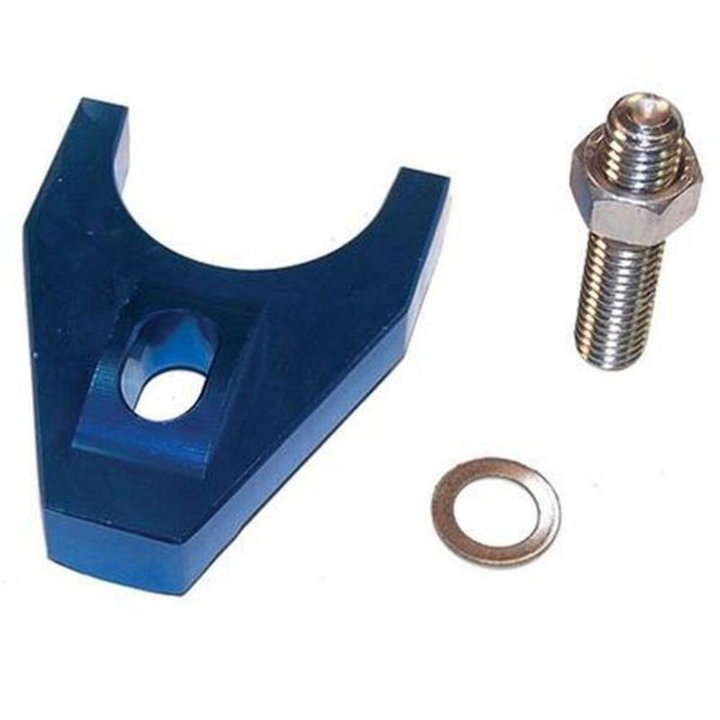 Engine Works 16167 Distributor Hold-Down Clamps. Heavy-Duty Billet Aluminum Blue