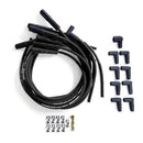 Engine Works 16401BKCR 8.8mm Ceramic Plug Boot Wire Set, HEI 180 Deg Boot
