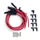 Engine Works 16401RDCR 8.8mm Ceramic Plug Boot Wire Set, HEI 180 Deg Boot