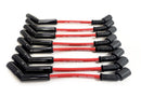 Engine Works 16403RDCR 8.8mm Ceramic Plug Boot Wire Set, HEI 135 Deg Boot