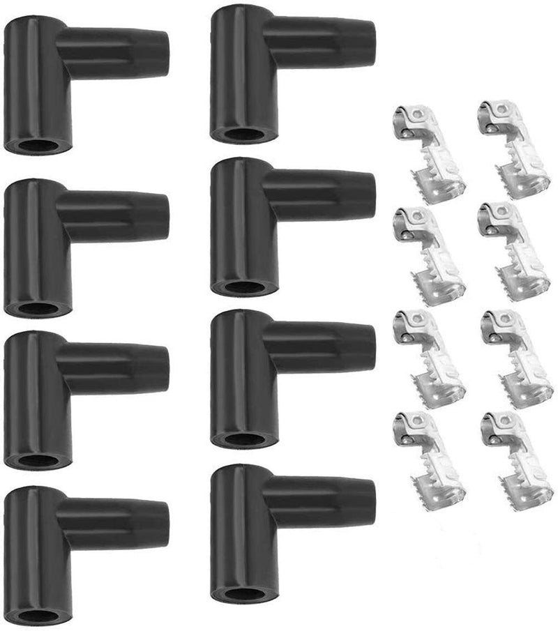 Engine Works 1640BT Black Boot & Terminal Kit, HEI / Non-HEI Boots & Terminals Included