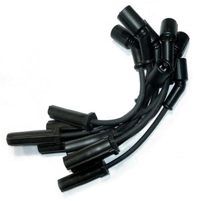 Engine Works 16438BK 7.0mm GM LS Spark Plug Wires Straight Boot, 9.5" Length