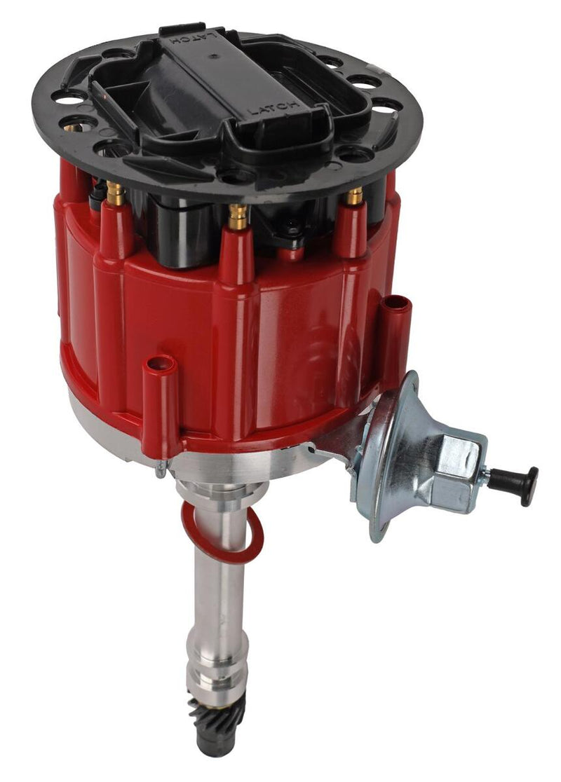 Engine Works 165100 Chevy HEI Coil In-Cap Distributor, Chevy V8 - Black Dust Cover