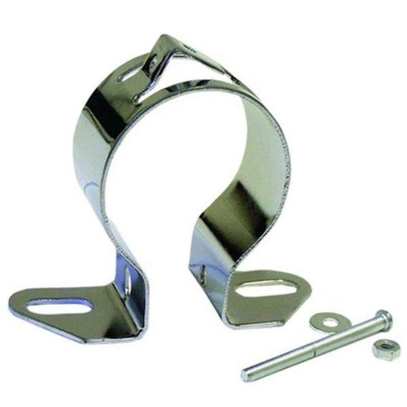 Engine Works 16580 Ignition Coil Bracket Universal Round Steel Chrome 2.5 in.