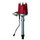 Engine Works 1VAC Billet Red Cap HEI Race Distributor SB/BB Chevy w/ Vacuum Advance