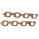 Engine Works 205444 Header and Exhaust Manifold Gaskets Copper Square Port Chevy