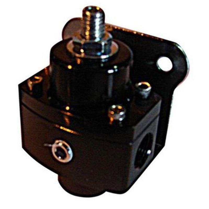 Engine Works 22205 In-Line Fuel Pressure Regulator, 4.5-14 psi - Black Finish
