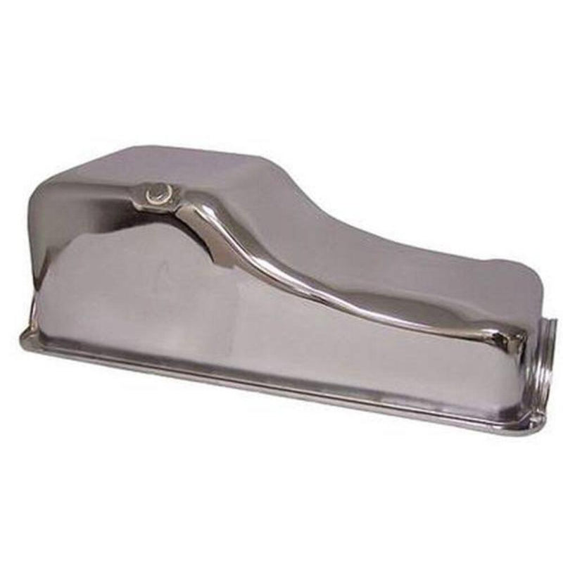 Engine Works 266700 Oil Pan Stock Style Steel Chrome 5 qt. Ford Big Block