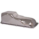 Engine Works 266900 Oil Pan, Stock Style, Steel, Chrome, 5 qt., Pontiac,