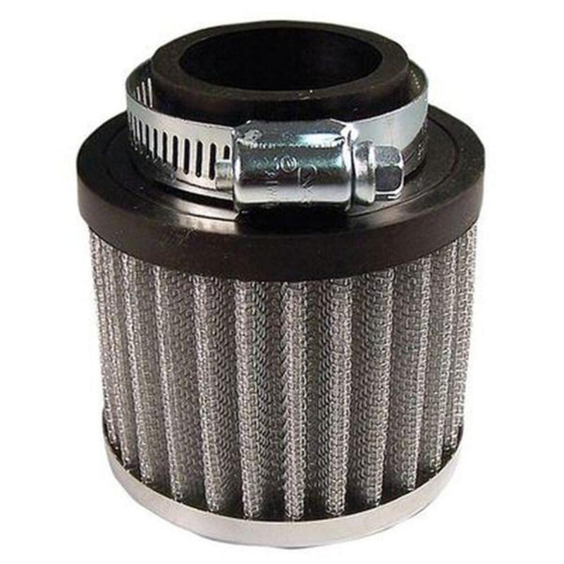 Engine Works 27309 Valve Cover Breather Clamp-On Round Steel Chrome 1.5 in.