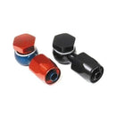 Engine Works 32447 RED/BLUE BANJO HOSE END 9/16-24 X 06AN