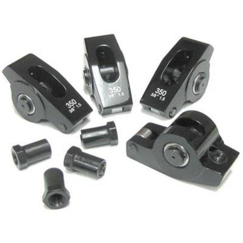 Engine Works 35013 Aluminum Roller Rocker Arms, SB Chevy 1.5 Ratio 7/16"