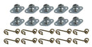 Engine Works 39056 Small Head Self Ejecting Quick Release Fastener .650 Silver 10-Pk