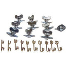 Engine Works 39072 Quick Fasteners Complete Fastener Butterfly Head Steel Silver