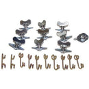 Engine Works 39073 Quick Fasteners Complete Fastener Butterfly Head Steel Silver