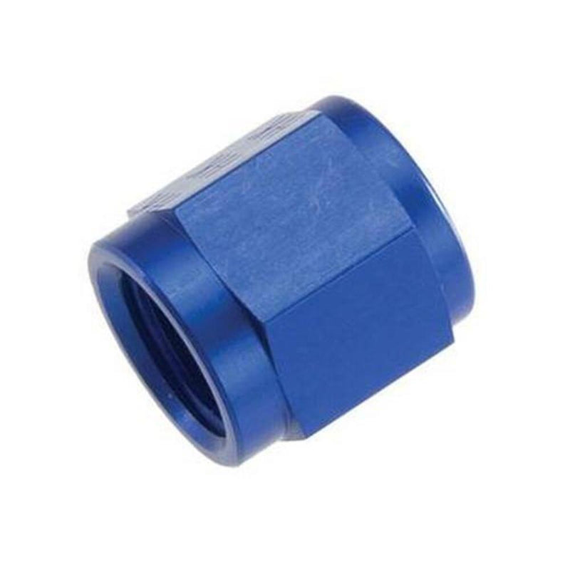 Engine Works 400600 Fitting, AN Tube Nut, -6 AN, Aluminum, Blue Anodized,