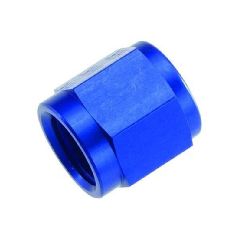 Engine Works 400800 Fitting, AN Tube Nut, -8 AN, Aluminum, Blue Anodized,