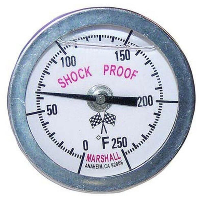 Engine Works 41120 Gauges Water Temperature Liquid Filled Analog Mechanical 1.50