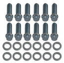 Engine Works 41490 Intake Manifold Bolts 12-Point Head 3/8 in.-16 Thread 1.125