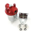 Engine Works 41711 Fuel Filter Canister Street/Strip Steel Chrome 3/8 in NPT
