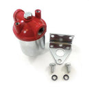 Engine Works 41711 Fuel Filter Canister Street/Strip Steel Chrome 3/8 in NPT