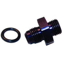 Engine Works 41846 Fitting Adapter AN to Straight Cut Straight Aluminum Black