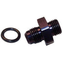 Engine Works 41848 Fitting Adapter AN to Straight Cut Straight Aluminum Black