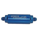 Engine Works 42880-BLUE Fuel Filter Inline Mount Billet Aluminum Blue Anodized