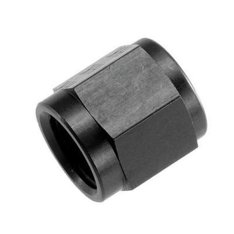 Engine Works 500600 Fitting, AN Tube Nut, -6 AN, Aluminum, Black Anodized,