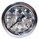 Engine Works 52005 Gauges Fuel Pressure Liquid Filled Analog Mechanical 1.50 in.