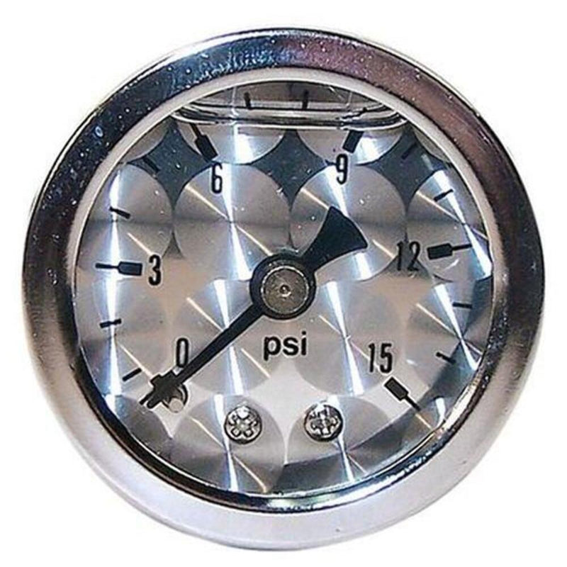 Engine Works 52005 Gauges Fuel Pressure Liquid Filled Analog Mechanical 1.50 in.